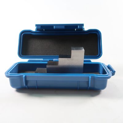 304 Stainless Steel 4 Step Calibration Block with 0.5''-1.0''-1.5''-2.0'' Thickness and 0.75"(L)X0.75"(W) Step Size for Ultrasonic Thickness Gauge