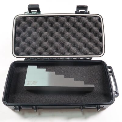 1018 Steel 7 Step Calibration Block with 5-12.5-20-27.5-35-42.5-50mm Thickness for Ultrasonic Testing