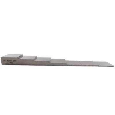 304 Stainless Steel 7 Step Calibration Block with 1-1.5-2-4-6-8-10mm Thickness for Ultrasonic Testing