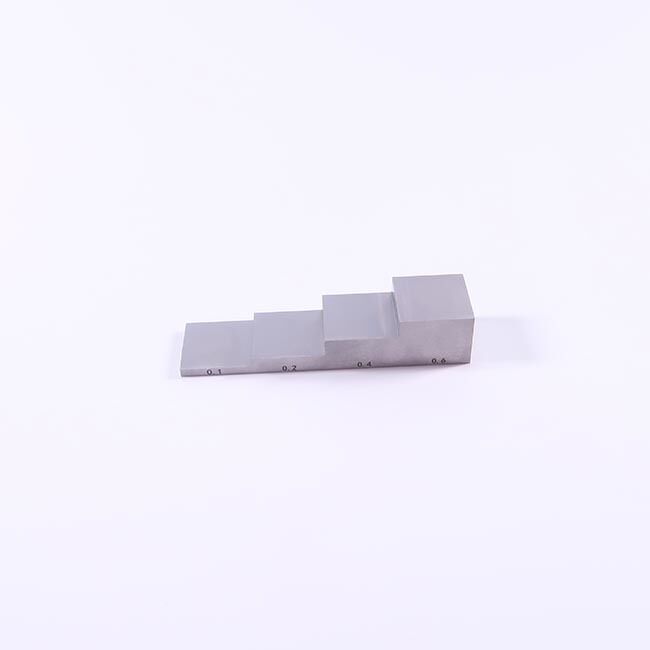 4 Step Ultrasonic Calibration Block with 0.1-0.2-0.4-0.6 Inch Thickness in 1018 Steel for Ultrasonic Testing